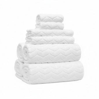 Ultra Soft 700 GSM Luxury Bath Towel Set Zero Twist Long Staple Cotton Absorbent Quick Drying 6 pc