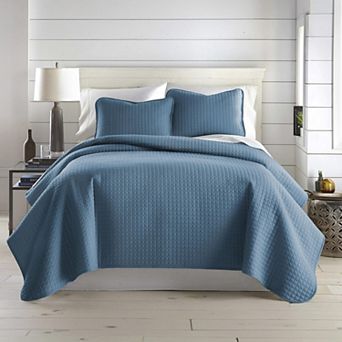 Lightweight Quilt Bedding Set With Pillow Shams Soft Easy Care Machine Washable