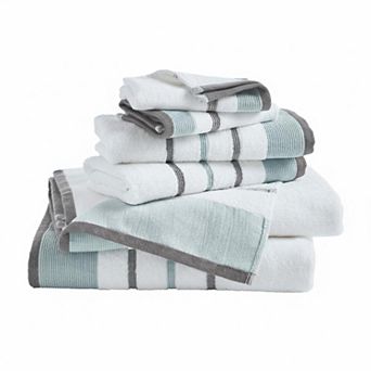 Luxury Cotton Bath Towel Set 6 pc Ultra Soft Absorbent Durable Decorative