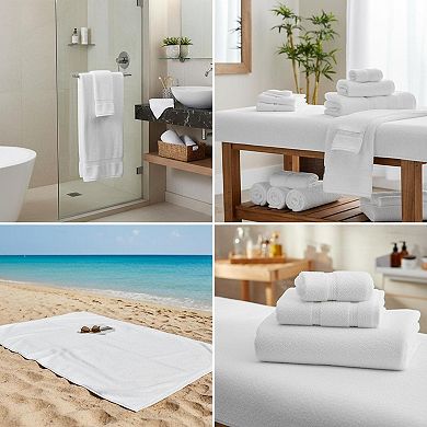 Luxury 6 Piece Towel Set 600 GSM Cotton Soft Absorbent Quick Drying Bathroom