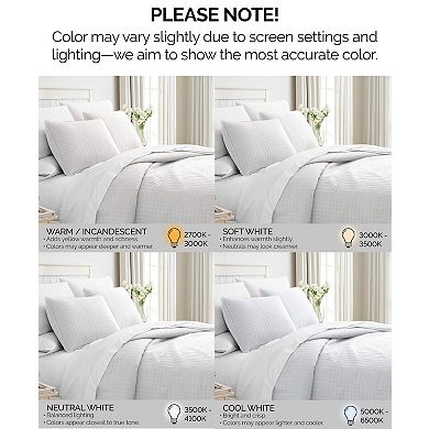 Lightweight Quilted Bedspread Set With Matching Pillow Shams Soft Easy Care Microfiber