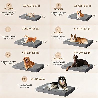 Gray XL Orthopedic Dog Bed Removable Washable Cover