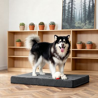 Gray XL Orthopedic Dog Bed Removable Washable Cover