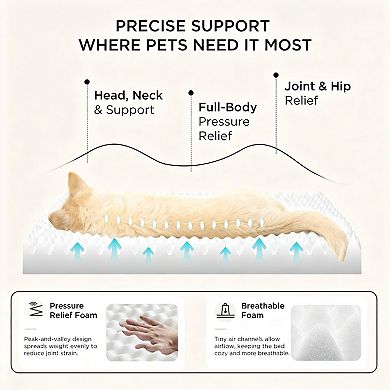 Large Orthopedic Dog Bed Removable Washable Cover
