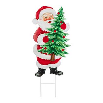 Glitzhome 36"H Metal Christmas Wall Decor
