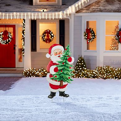 Glitzhome 36"H Metal Christmas Wall Decor