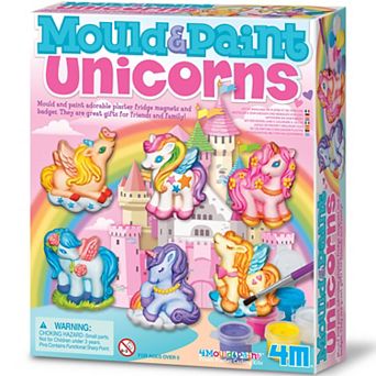 4M Mold & Paint Unicorns Craft Kit - Create & Decorate Fantasy Figures