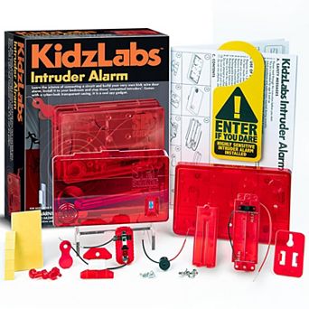 4M KidzLabs Intruder Alarm DIY Security Spy Gadget Toy STEM Electronic Assembly Kit