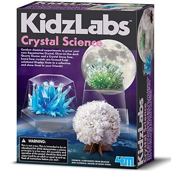 4M KidzLabs Crystal Science Kit Grow Unique Shaped Crystals DIY STEM Craft