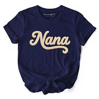 Nana Cruise T-Shirt, Printed Faux Yarn Vacation Tee