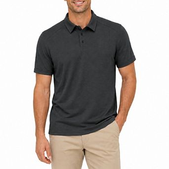Men's Short Sleeve Polo Shirt Casual Button Collar T-Shirts