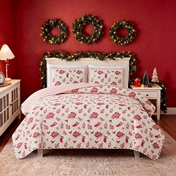 Avanti Holiday Reversible Quilt Set