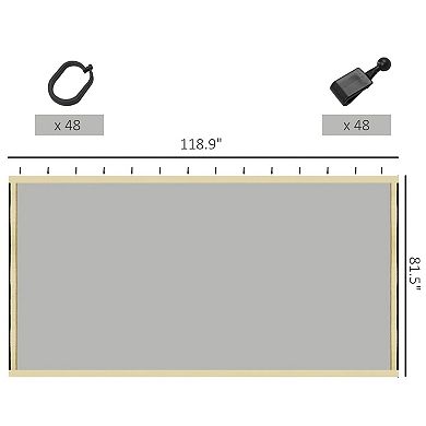 YIORTWO Zippered Replacement Mesh Sidewall Netting For Outdoor Gazebo Canopy Tents