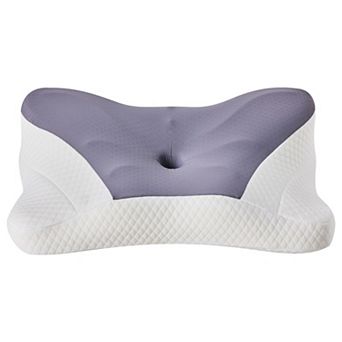 YIORTWO Ergonomic Memory Foam Cervical Pillow Dual Height Orthopedic Support Contour Pillow