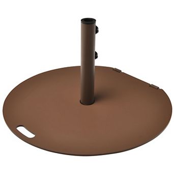 Costway Patio 50LBS Umbrella Base Market Umbrella Stand Wheels Handle