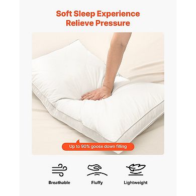 YIORTWO Bed Pillows Set of 2 Down Alternative