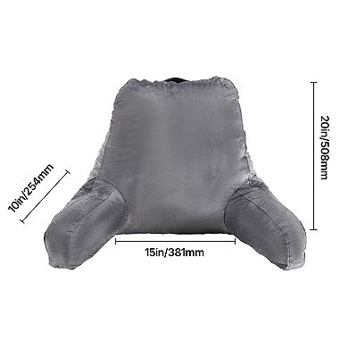 YIORTWO 20 Inch Reading Pillow with Memory Foam for Bed Couch Gaming and Resting
