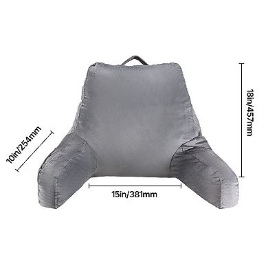 YIORTWO 18 Inch Reading Pillow with Memory Foam for Bed Couch Gaming and Relaxing