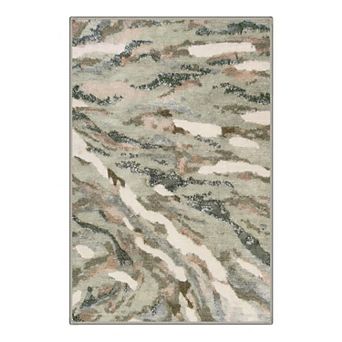 GENIMO Abstract Zebra Stripe Machine Washable Low Pile Non Slip Soft Rug