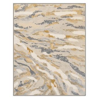 GENIMO Area Rug Machine Washable Non Slip Low Pile Lightweight Indoor Rug for Living Room Bedroom
