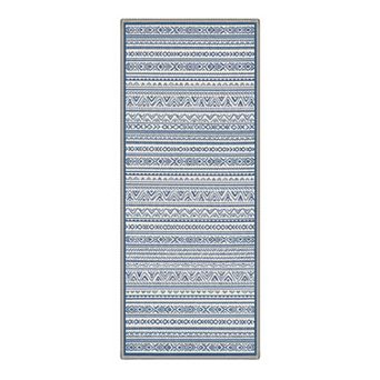 GENIMO Geometric Stripe Machine Washable Low Pile Non Slip Soft Rug