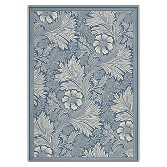 GENIMO Vintage Botanical Floral Machine Washable Low Pile Non Slip Soft Rug