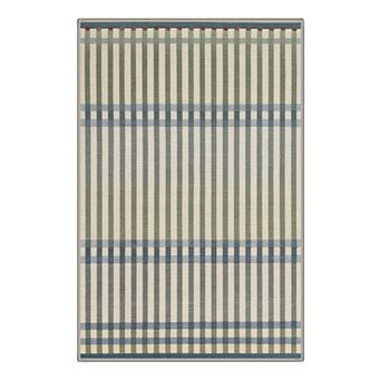 GENIMO Classic Plaid Stripe Machine Washable Low Pile Non Slip Soft Rug