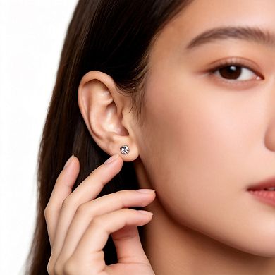 925 Silver Moissanite Stud Earrings For Women
