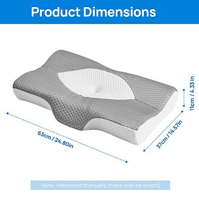 YIORTWO Cervical Neck Pillow Cooling Memory Foam Ergonomic Support