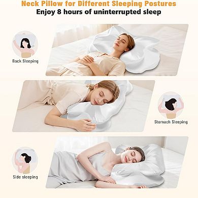 YIORTWO Contour Memory Foam Pillow Ergonomic Cervical Neck Support