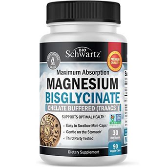 Magnesium Bisglycinate Capsules for Optimal Health, Bioschwartz, 90 ct