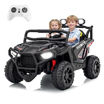 24V Ride on Toys for Big Kids, 2 Seater Electric UTV Car with Remote Control, 4-Wheeler Suspension