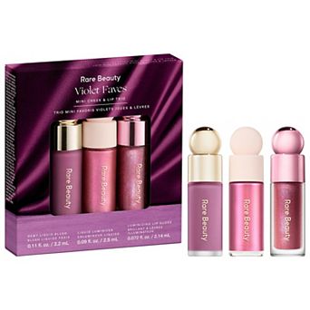 Rare Beauty by Selena Gomez Violet Faves Mini Cheek and Lip Trio Makeup Gift Set