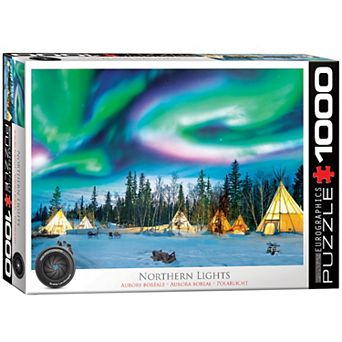 Eurographics Puzzles Northern Lights 1000 pc Jigsaw Puzzle Landscape Scene
