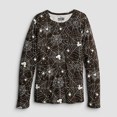 Disney's Mickey Mouse Halloween Long Sleeve Graphic Top