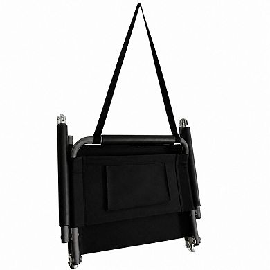 Lightweight Portable Foldable Outdoor Recliner With Side Pockets For Beach Camping Park Adventures