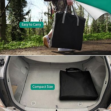 Heavy Duty Oversized Portable Folding Camping Director Chair with Side Table for Outdoor Beach Trips