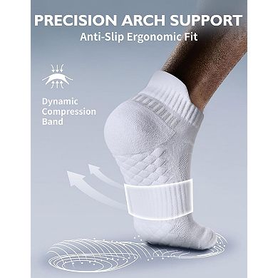 Men's Cushioned Athletic Running Socks Breathable Ankle Sport Socks