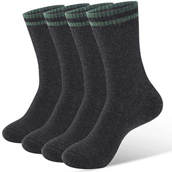 4 Pack Mens Merino Wool Warm Hiking Outdoor Soft Comfortable Socks
