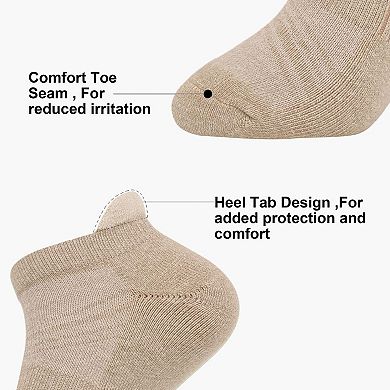 Mens Athletic Ankle Socks Cushioned Moisture Wicking Arch Support Low Cut Tab