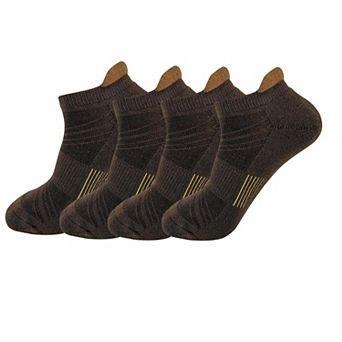 Mens Athletic Ankle Socks Cushioned Moisture Wicking Arch Support Low Cut Tab