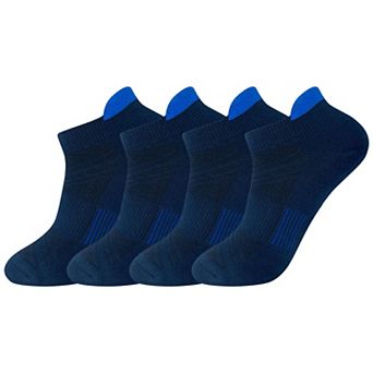 Mens Athletic Ankle Socks Cushioned Moisture Wicking Arch Support Low Cut Tab