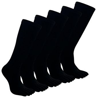 Five Finger Athletic Crew Socks For Running Hiking Yoga Sports