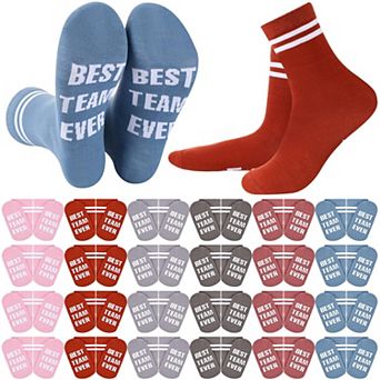 24 Pairs Motivational Team Appreciation Socks Bulk Employee Coworker Gifts