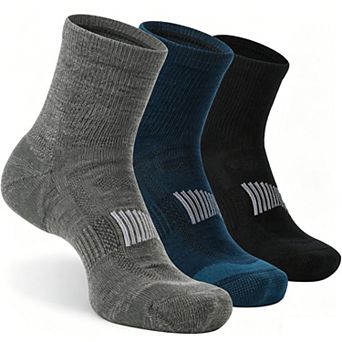 90% Merino Wool Ankle Socks Arch Support Moisture Wicking All Season Casual Wear