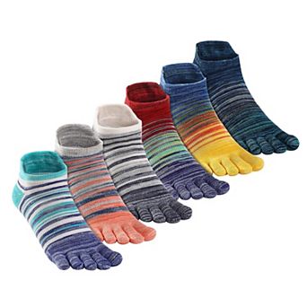 Five Finger Ankle Athletic Socks Breathable Moisture Wicking Blister Protection