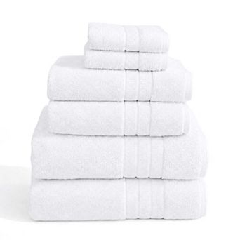 GOTS Certified, 100% Organic Cotton Bath Towel Set of 6, Made in Turkey - Soft, Absorbent, Quick-Dry
