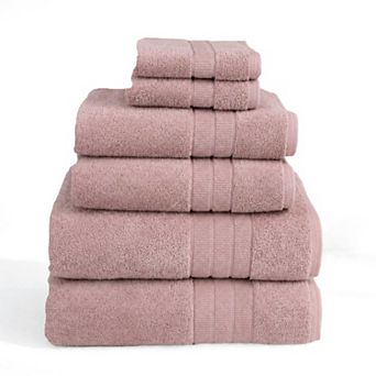 GOTS Certified, 100% Organic Cotton Bath Towel Set of 6, Made in Turkey - Soft, Absorbent, Quick-Dry