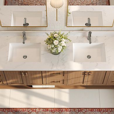 GRANDJOY Pull Out Bathroom Sink Faucet Single Hole with Pop Up Drain Single Handle