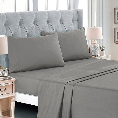 Black Gray Comforter Set with Sheets , 9-Piece Bed in a Bag